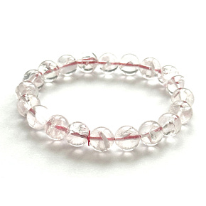 Azeztulite pink bracelet 10mm/16 - 17cm high frequency energy