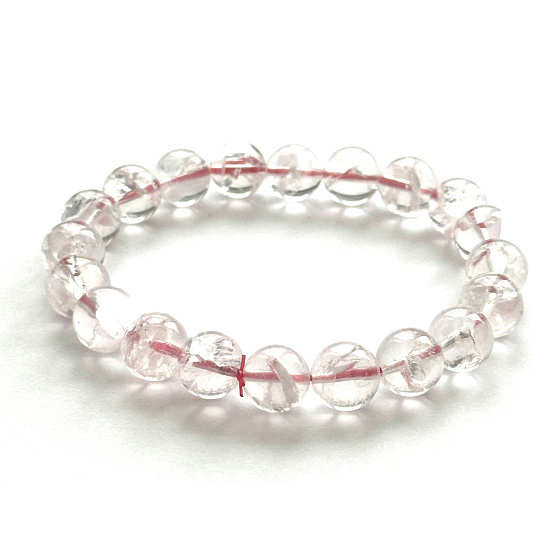Azeztulite pink bracelet 10mm/16 - 17cm high frequency energy