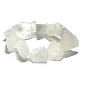 Crystal bracelet elastic raw natural stone 2 - 2.5 cm / 16 - 17cm, stone of stones Crystal bracelet elastic raw natural stone 2 - 2.5 cm / 16 - 17cm, stone of stones