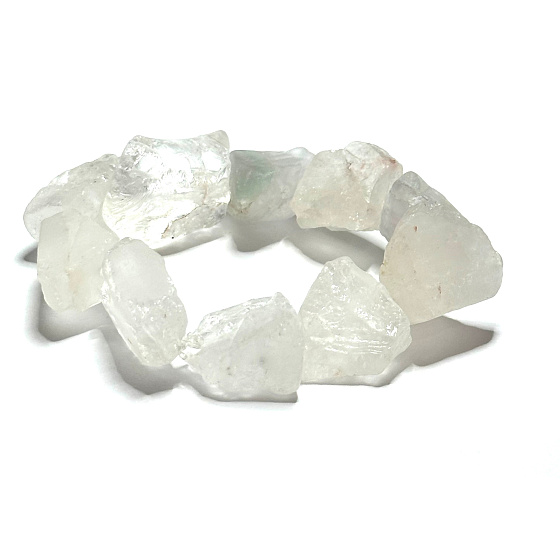 Crystal bracelet elastic raw natural stone 2 - 2.5 cm / 16 - 17cm, stone of stones