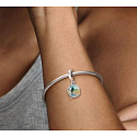 Sterling silver 925 I Love Brazil - Brazilian Beach, 2in1 travel bracelet pendant