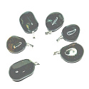 Heliotrope / Bloodstone India Troml pendant natural stone, 2,2-3 cm, 1 piece, stone of courage