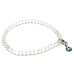 Crystal matt + Blue Eye removable pendant, bracelet elastic natural stone, ball 4 mm / 16 - 17 cm, stone stones