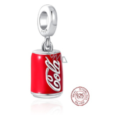 Charm Sterling silver 925 Coca Cola in a tin, bracelet pendant, food and drink Charm Sterling silver 925 Coca Cola in a tin, bracelet pendant, food and drink