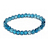 Topaz bracelet elastic natural stone, ball 6 mm / 16 - 17 cm, stone of wisdom