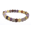 Auralite 23 bracelet elastic natural stone, ball 6 mm / 16 - 17 cm, one of the most powerful stones on the paneta