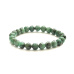 Emerald stone bracelet elastic natural stone, ball 5,5 - 6 mm /16 - 17cm, Emerald A+++, true-love-happiness-prosperity-creativity