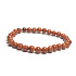 Goldstone gold elastic bracelet, ball 6 mm / 16 - 17 cm, ambition stone