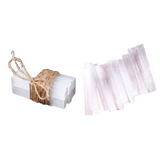 Selenite bowl natural stone 60 - 65 mm, 50 - 60 g 1 piece, angelic energy