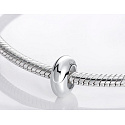 Charm Sterling silver 925 Silver stopper stopper, bead on bracelet