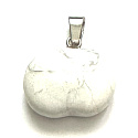 Magnesite / Howlit Apple of Knowledge pendant natural stone 1,5 cm, cleansing stone