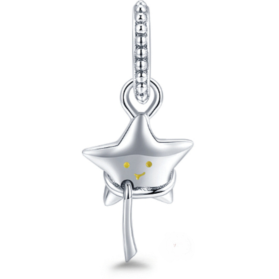 Sterling silver 925 Star pendant on bracelet symbol