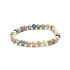 Hackmanit bracelet elastic natural stone, ball 6 mm / 16 - 17 cm, stone of double cleansing, body and soul