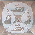 Glass Pyramid clear, Capricorn zodiac sign