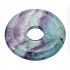Fluorite Rainbow Donut natural stone 30 mm, stone of geniuses