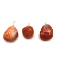 Agate pink Botswana Troml pendant natural stone, 2,2 - 3 cm, 1 piece