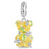 Charm Sterling Silver 925 Yellow Bear Fantastic Dream, Animal Bracelet Pendant