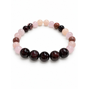 Bracelet with a story – Forever together, natural minerals, 8 mm bead / wrist 16–18 cm Bracelet with a story – Forever together, natural minerals, 8 mm bead / wrist 16–18 cm