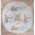 Glass Pyramid clear, Sagittarius zodiac sign