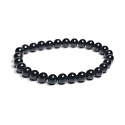 Tourmaline / Skoryl bracelet elastic natural stone, ball 6 mm / 16 - 17 cm, guardian of good mood