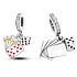 Sterling silver 925 Playing cards - I win, 2in1 lucky bracelet pendant