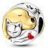 Sterling silver 925 Dog and cat, pet bead bracelet