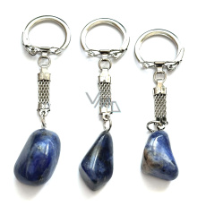 Sodalite Troml pendant keychain natural stone, approx. 10 cm Sodalite Troml pendant keychain natural stone, approx. 10 cm