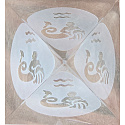 Glass Pyramid clear, Aquarius zodiac sign