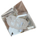 Crystal Glass Pyramid Clear with Zodiac Sign Gemini