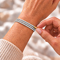 The Power of Colors Magnetic Bracelet Variations – Silver | One piece of jewelry, many forms | 51 cm