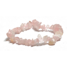 Rosie's bracelet elastic chopped natural stone 19 cm, stone of love