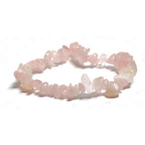 Rosie's bracelet elastic chopped natural stone 19 cm, stone of love