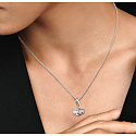 Sterling silver 925 Ginkgo Biloba leaf symbol of health, resilience, nature bracelet pendant