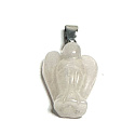 Quartz Angel guardian pendant natural stone hand cut 2 - 2,2 cm, the most perfect healer