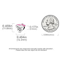 Charm Sterling Silver 925 House-Heart This is our happy place, heart bead for family bracelet