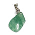 Avanturine green pendant natural stone 1,4 cm 1 piece, lucky stone