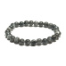 Larvikite bracelet elastic natural stone, ball 6 mm / 16 - 17 cm