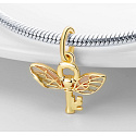 Sterling silver 925 Harry Potter - Winged Key, bracelet pendant
