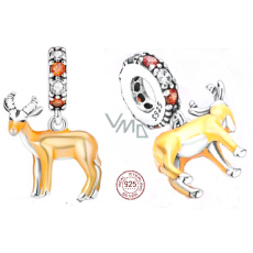 Charm Sterling silver 925 Antelope, animal bracelet pendant Charm Sterling silver 925 Antelope, animal bracelet pendant