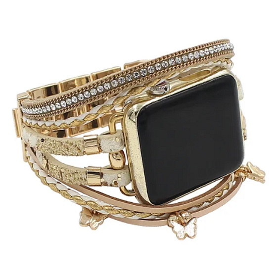 Apple Watch Strap Handmade Gold, size 38/40/41 mm