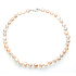Pearl apricot river irregular necklace natural, 47 cm, symbol of femininity, brings admiration