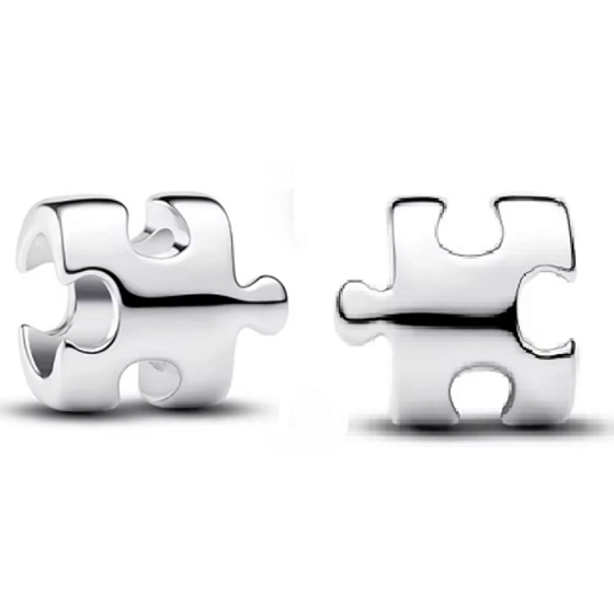 Charm Puzzle dílek, mini korálek na náramek, symbol spojení a celistvosti, přátelství