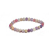 Tourmaline pink bracelet elastic natural stone, ball 6 mm / 16-17 cm, guardian of good mood