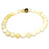 Ivory elastic bracelet made of natural ivory, ball 6 mm / 16 - 17 cm