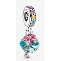 Sterling silver 925 Murano glass tree of belonging, nature bracelet pendant