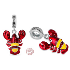 Charm Sterling silver 925 Lobster, animal bracelet pendant Charm Sterling silver 925 Lobster, animal bracelet pendant