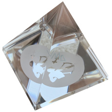 Glass Pyramid clear, Sagittarius zodiac sign Glass Pyramid clear, Sagittarius zodiac sign