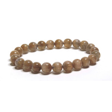 Auralite 23 natur bracelet elastic natural stone, ball 7,4 - 8 mm / 16 - 17 cm, one of the most powerful stones on the paneta