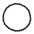 Onyx facet bracelet elastic natural stone, ball 4 mm / 19 cm, life force stone