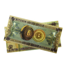 Talisman Gold plastic banknote 100 Bitcoin